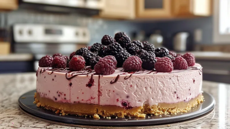 Blackberry Raspberry Heaven Cheesecake Recipe