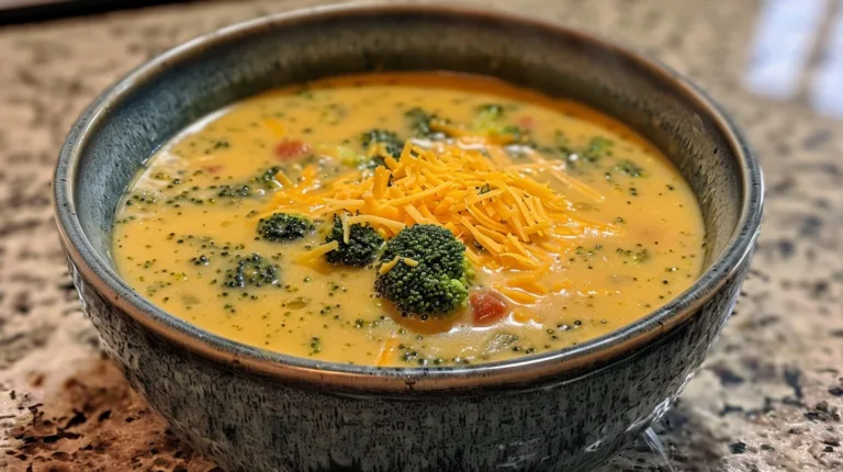 Broccoli Cheddar Soup Recipe: Creamy and Delicious