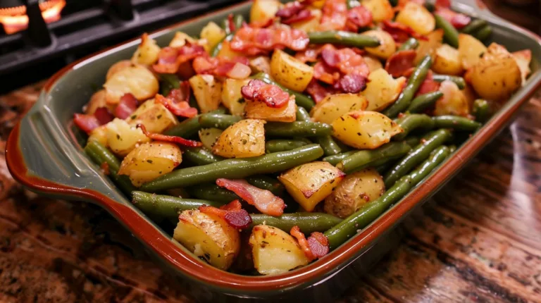 Country Ranch Green Beans ‘n Potatoes with Bacon Recipe