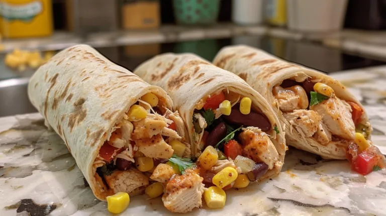 Crunchy Southwestern Chicken Wrap Recipe