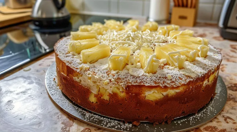 Heavenly White Chocolate Pineapple Cake Recipe