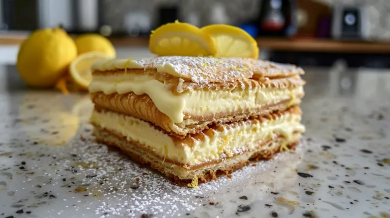 No-Bake Lemon Éclair Cake Recipe