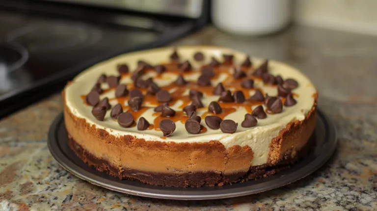 Salted Caramel Chocolate Chip Cheesecake Recipe