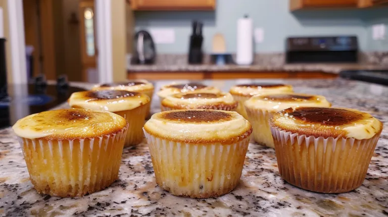 Vanilla Bean Crème Brûlée Cheesecake Cupcakes Recipe