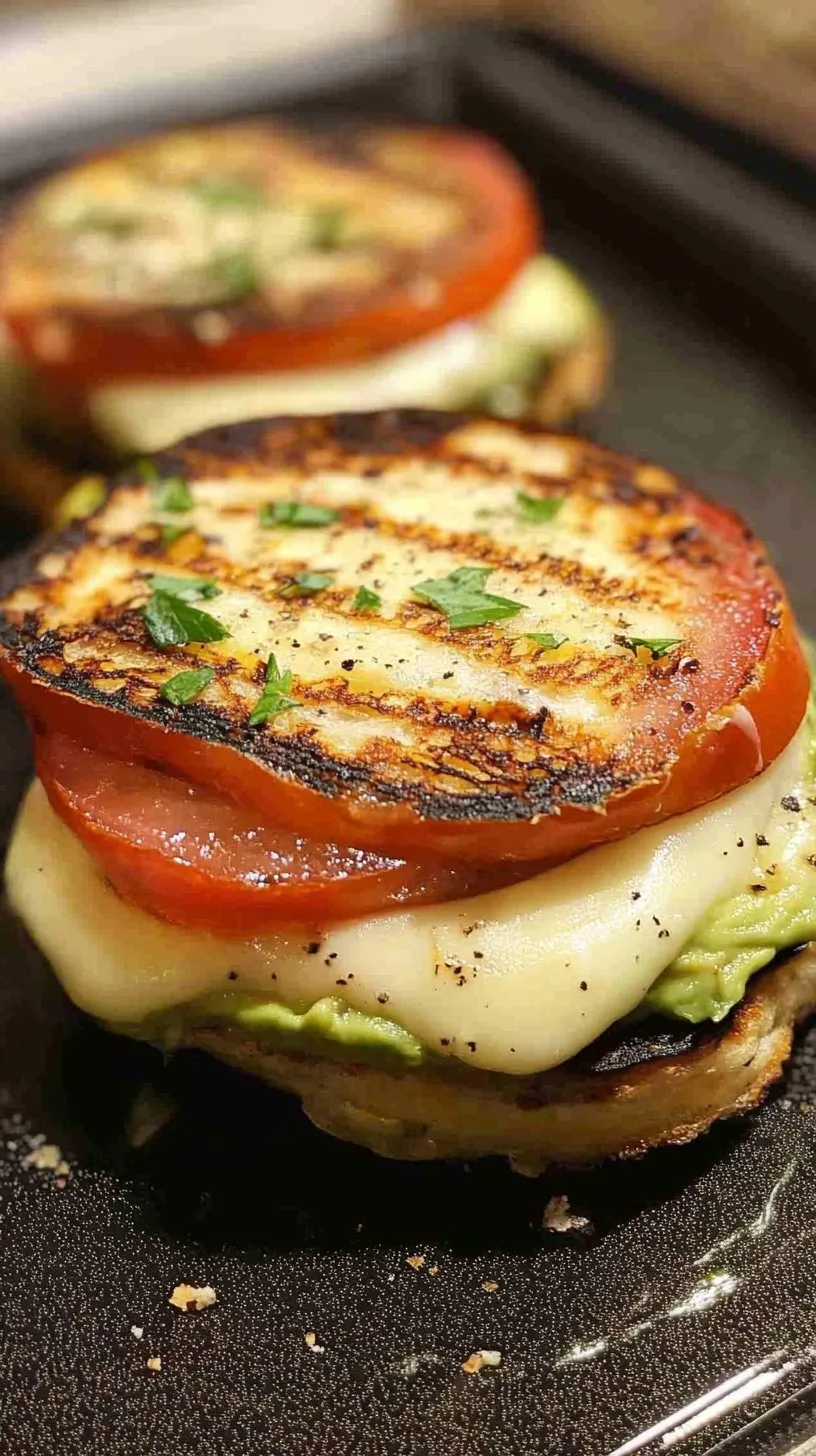 Avocado Mozzarella Tomato Grilled Cheese Recipe