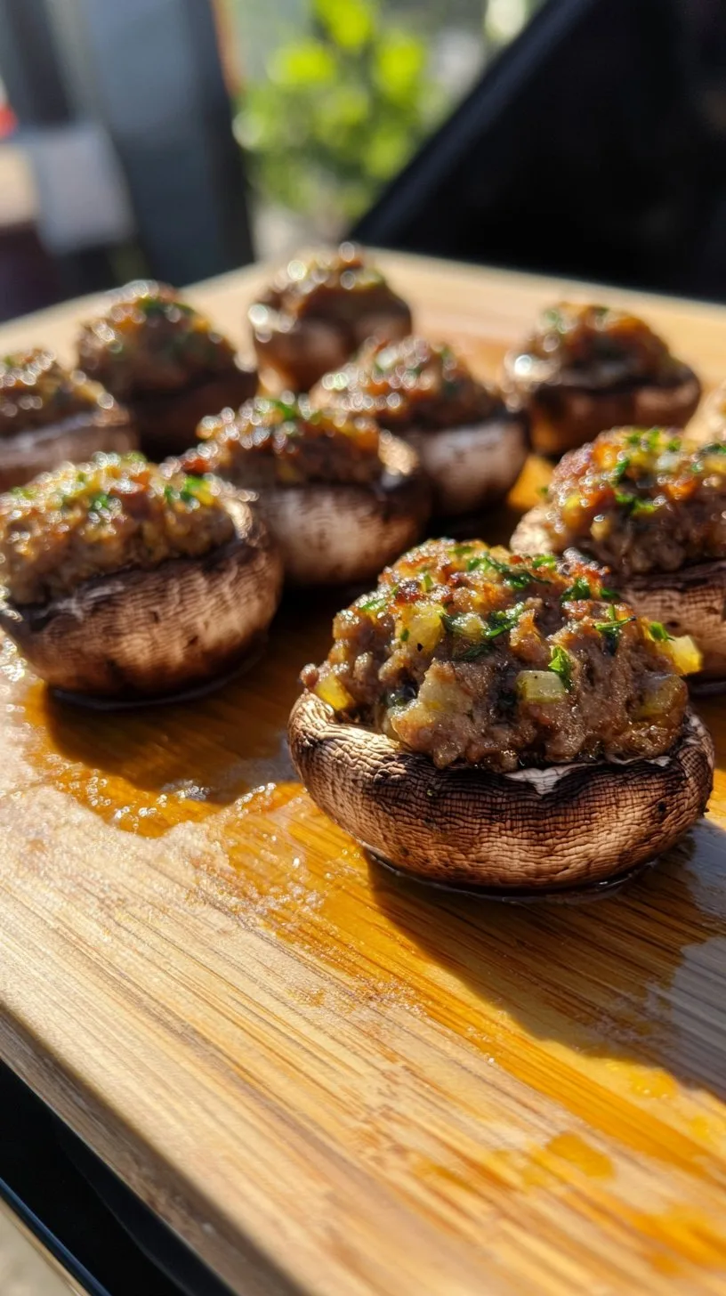 Beef-Stuffed Mushrooms Recipe: A Delicious Appetizer