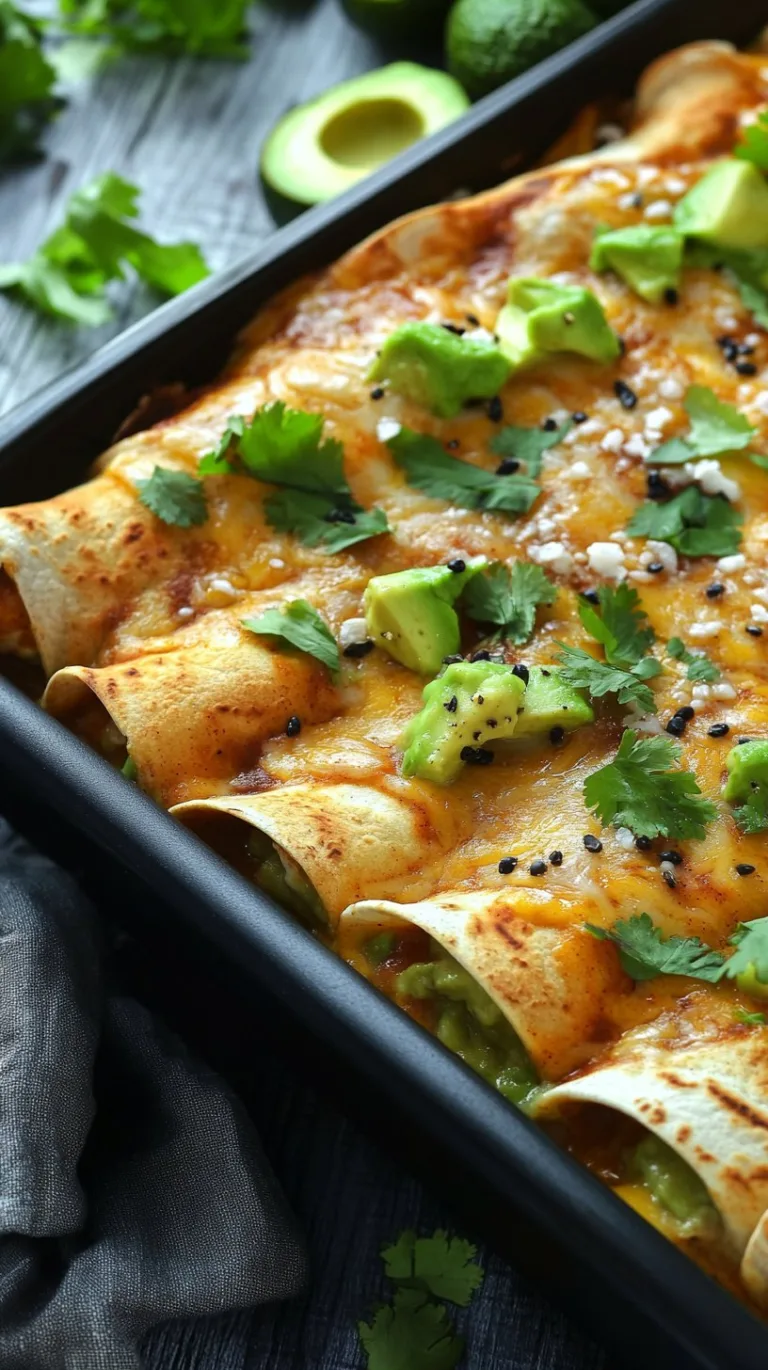 Chicken Avocado Enchiladas Recipe | Flavorful & Easy