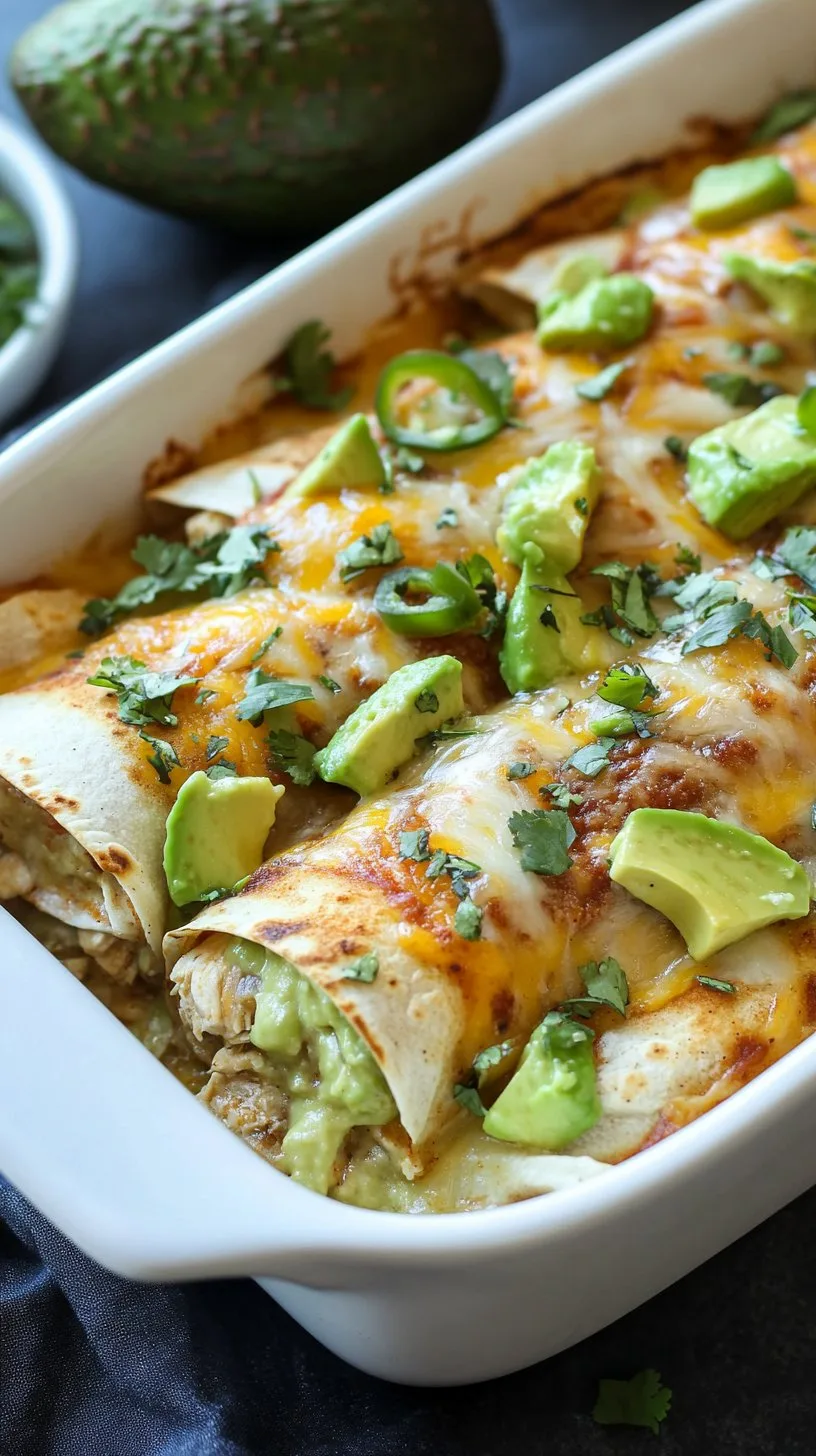 Chicken Avocado Enchiladas Recipe | Flavorful & Easy