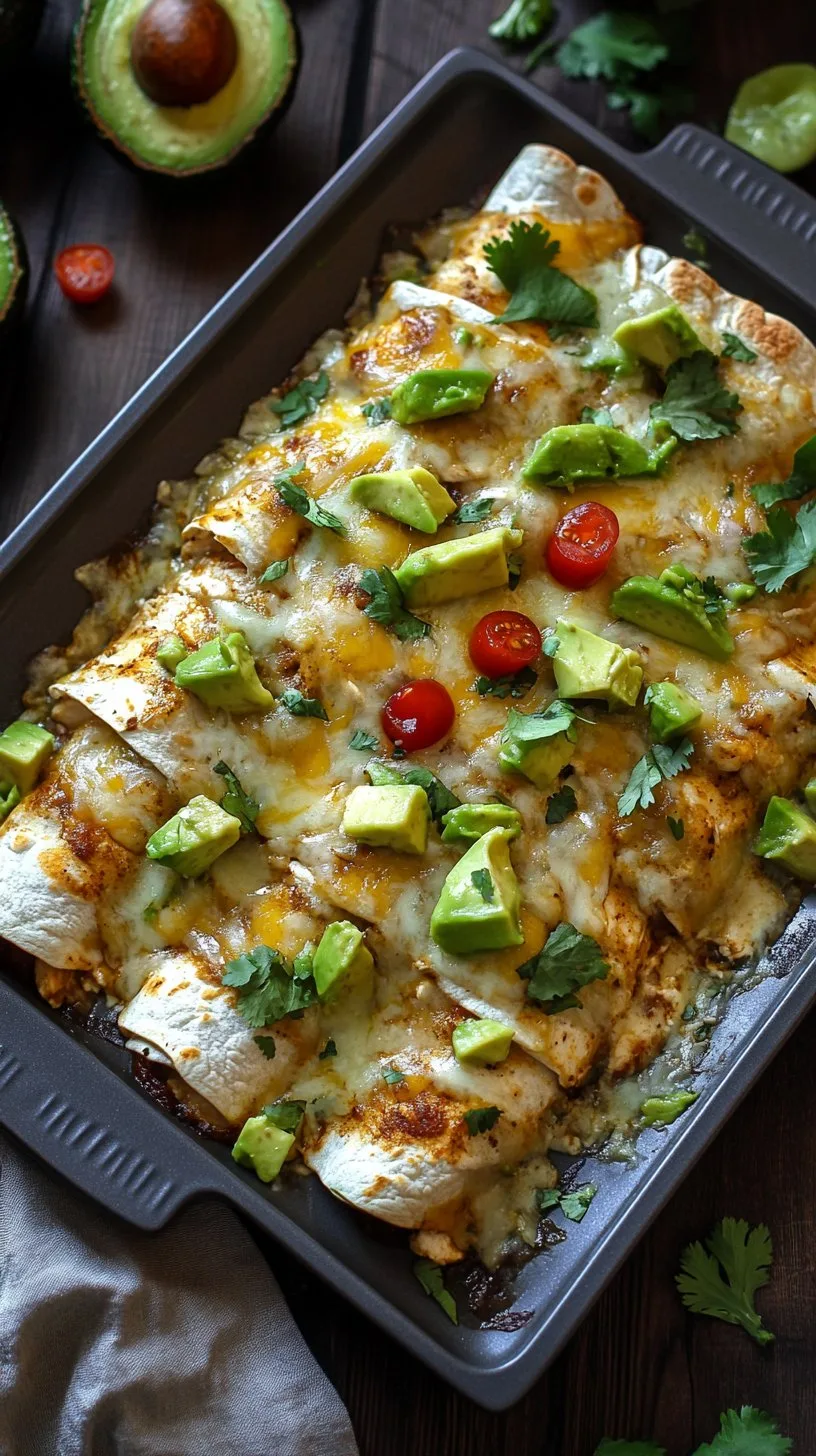 Chicken Avocado Enchiladas Recipe | Flavorful & Easy