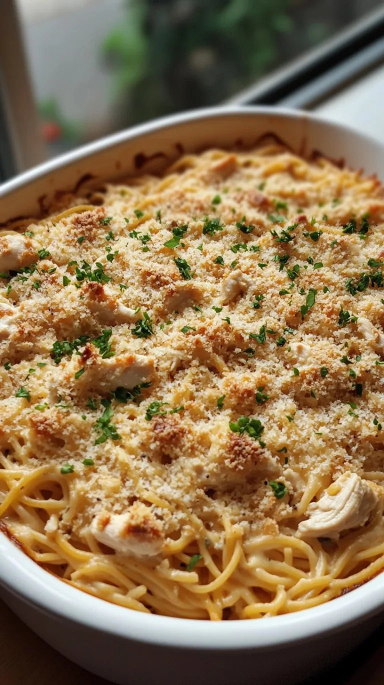 Chicken Spaghetti Casserole Recipe for Dinner