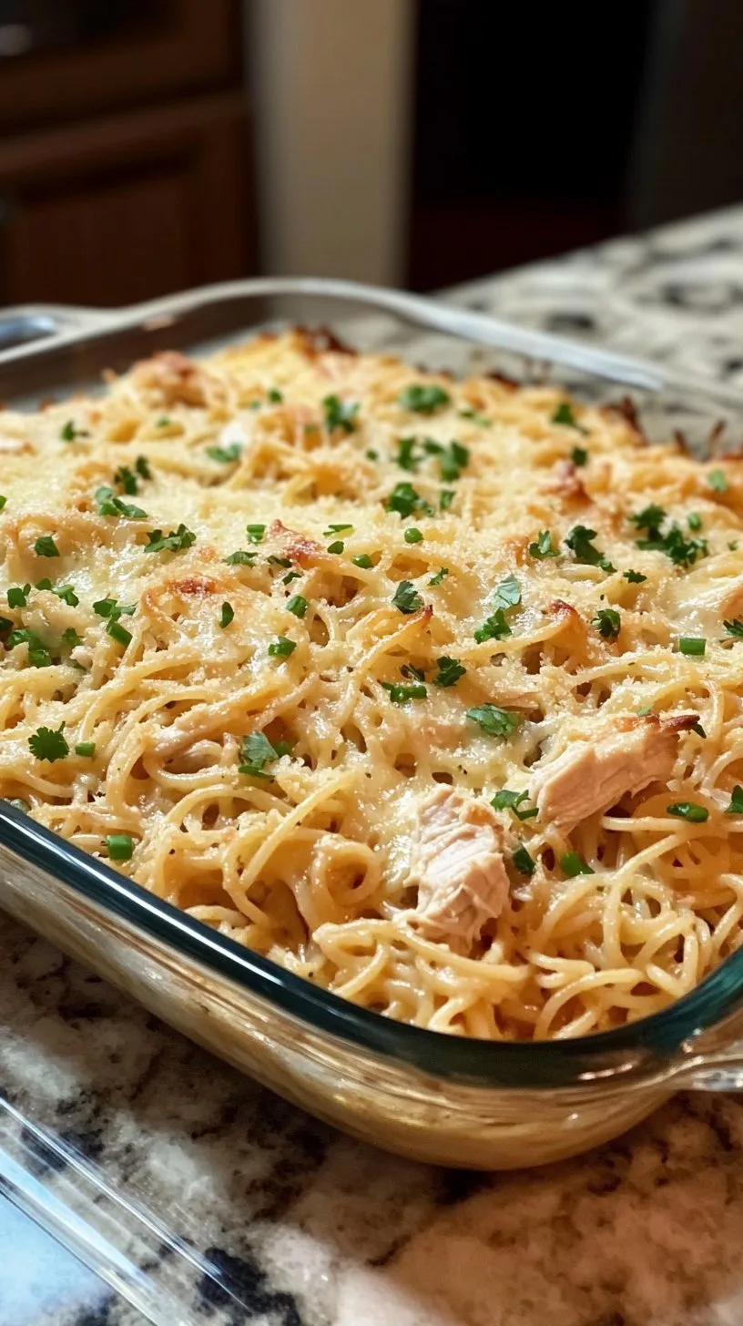 Chicken Spaghetti Casserole Recipe for Dinner