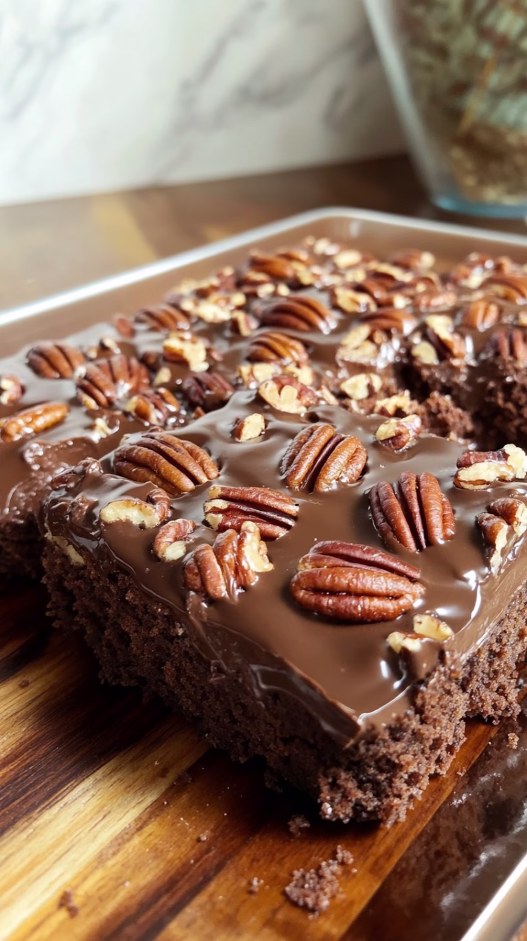 Chocolate Pecan Ooey Gooey Butter Cake Recipe