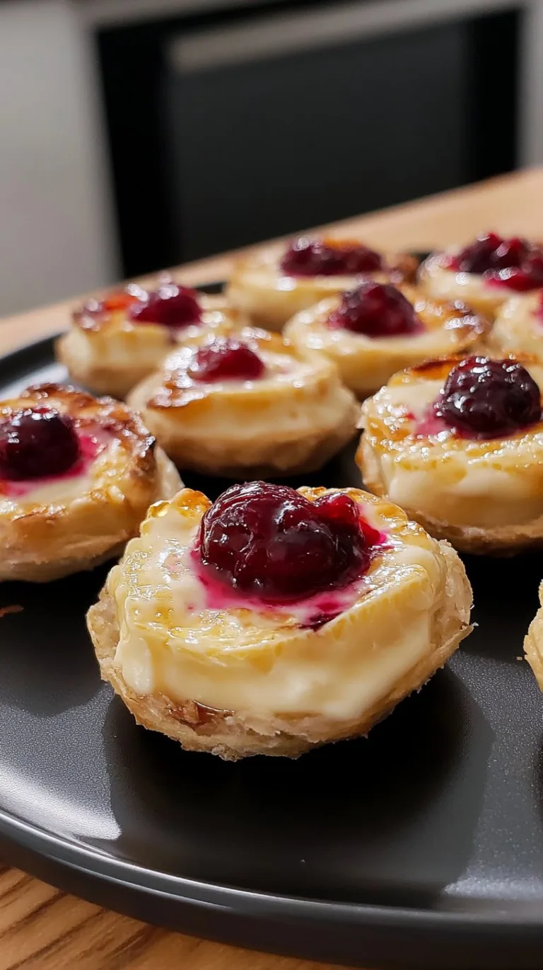 Cranberry Brie Bites: Perfect Holiday Appetizer