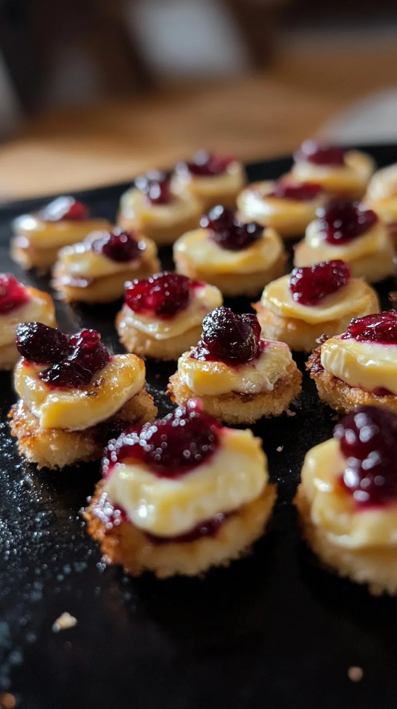 Cranberry Brie Bites: Perfect Holiday Appetizer