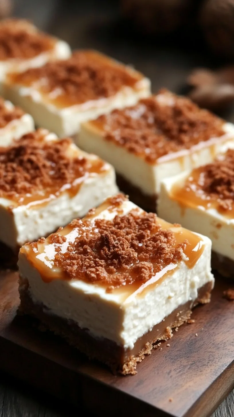 Creamy Caramel Cheesecake Squares Recipe