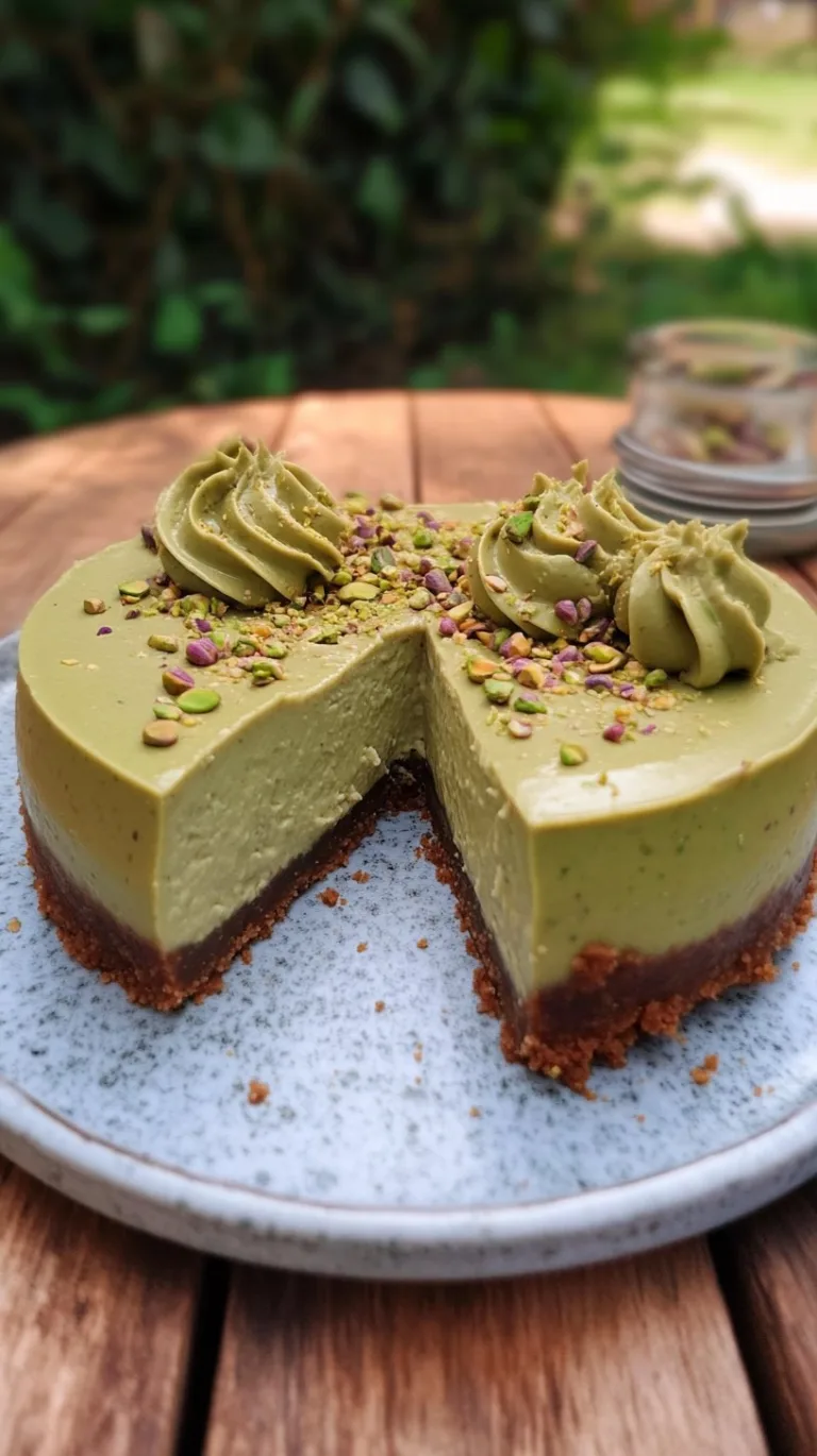 Decadent Pistachio Cream Cheesecake Recipe