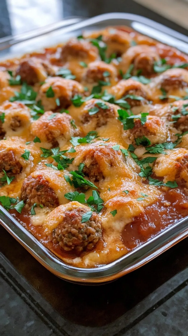 Dump and Bake Meatball Casserole Recipe