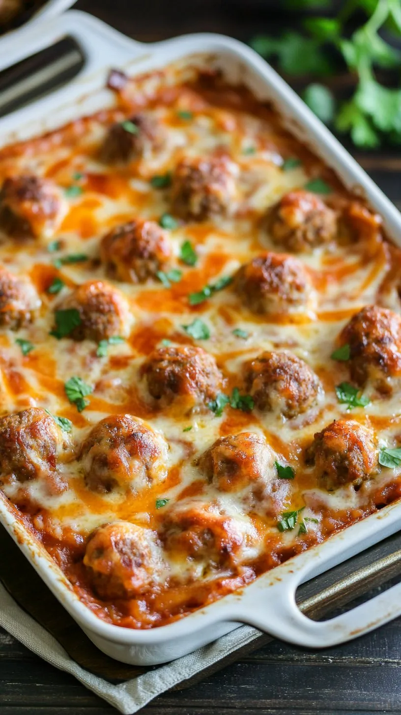 Dump and Bake Meatball Casserole Recipe