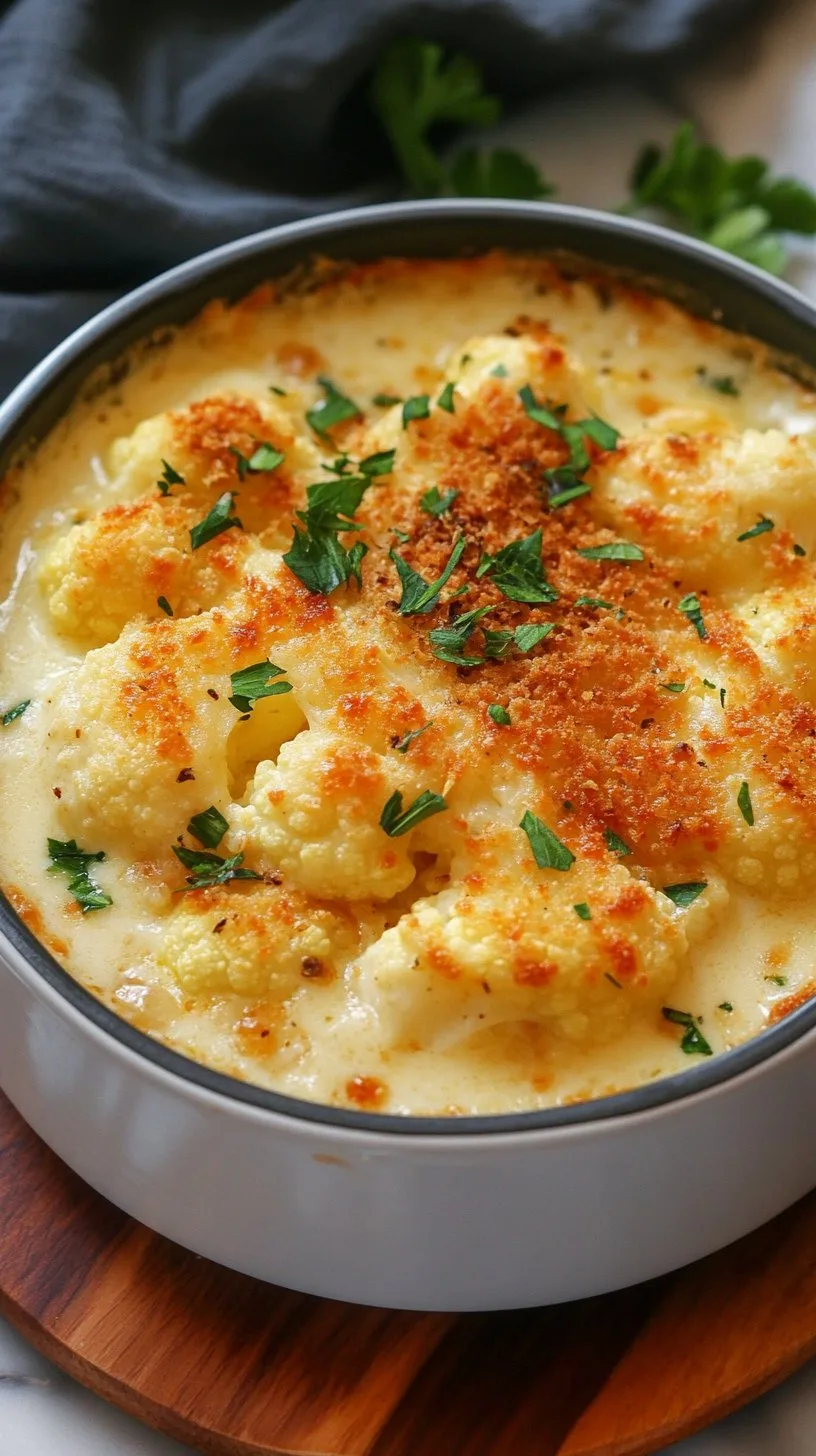 Easy Cauliflower Gratin & Gruyere Recipe Delight