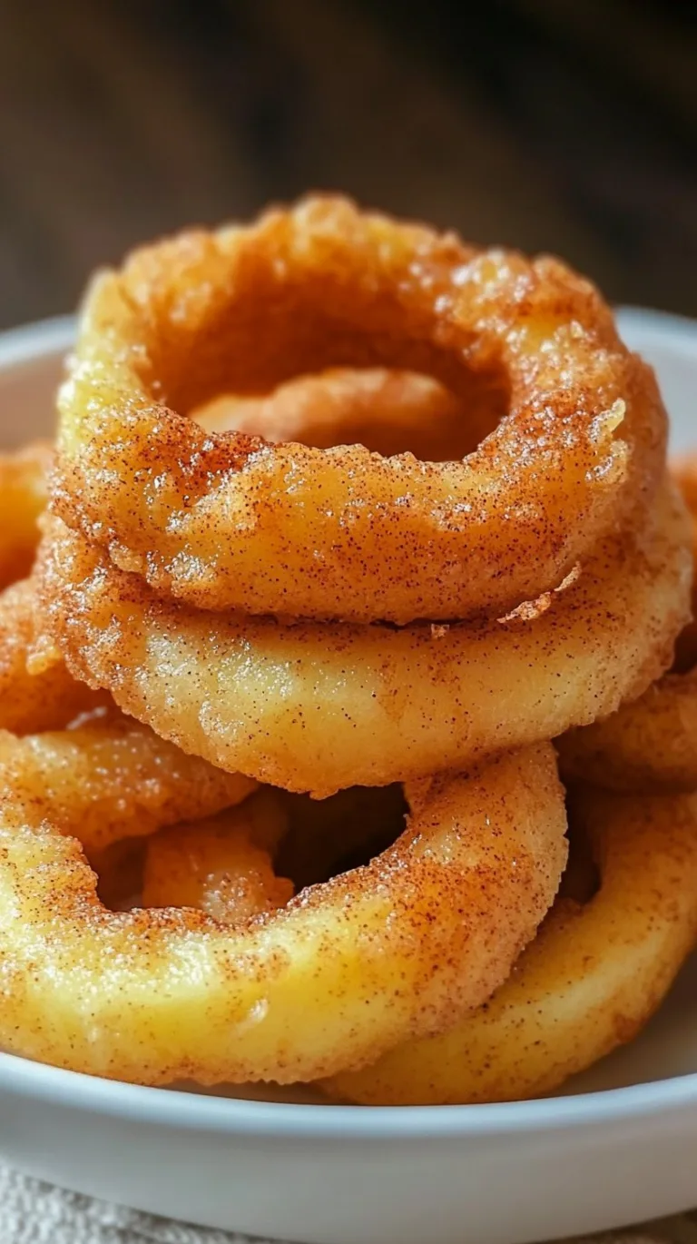 Fried Cinnamon Apple Rings Recipe: Sweet & Crispy