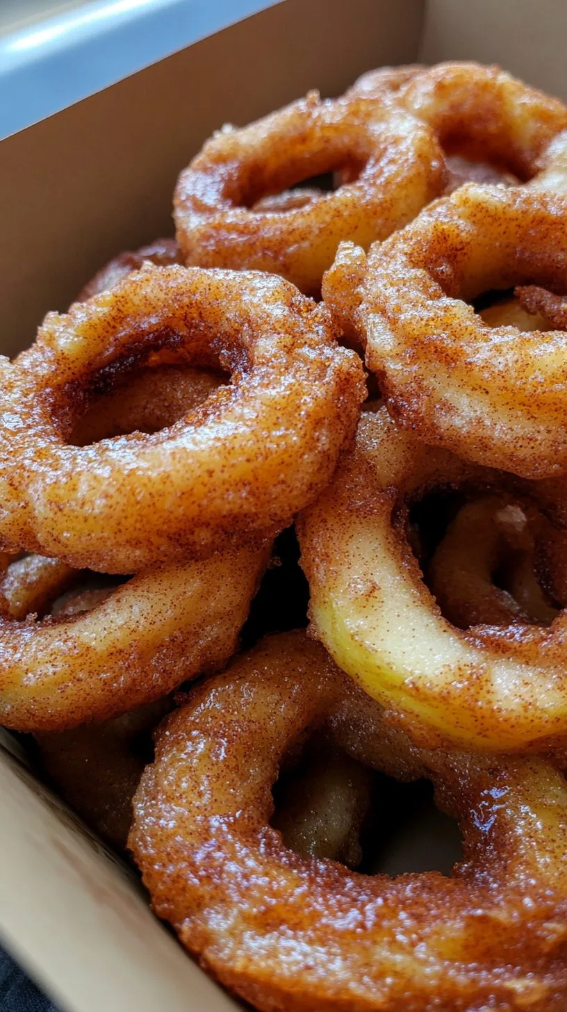 Fried Cinnamon Apple Rings Recipe: Sweet & Crispy