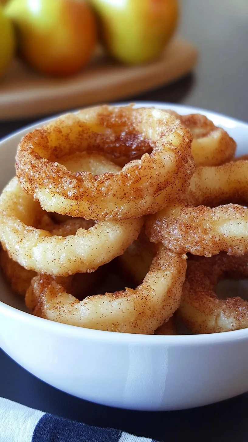 Fried Cinnamon Apple Rings Recipe: Sweet & Crispy