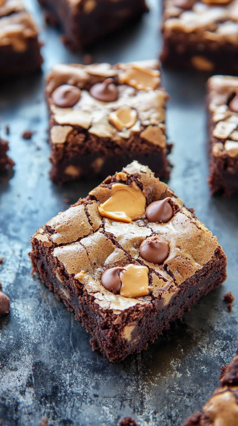 Fudgy Peanut Butter Brownies Recipe | Indulge Today
