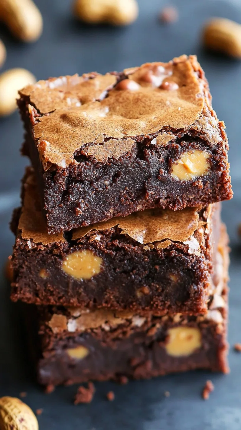 Fudgy Peanut Butter Brownies Recipe | Indulge Today