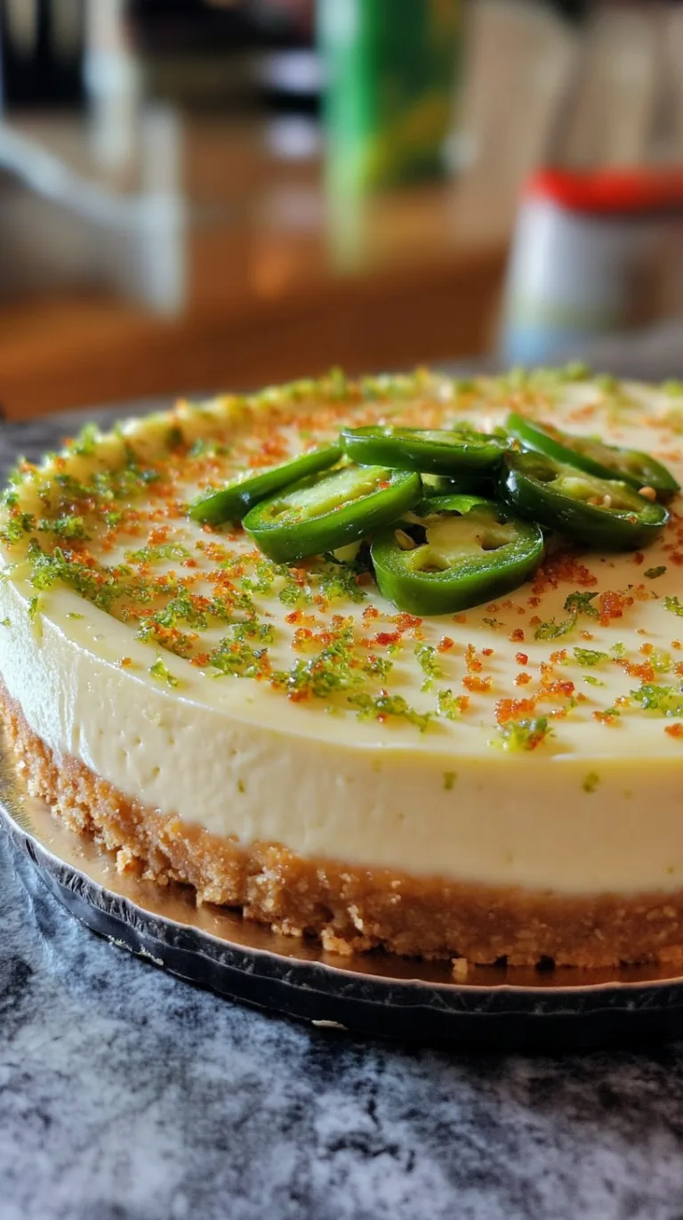 Jalapeno Lime Cheesecake Recipe: Zesty Delight