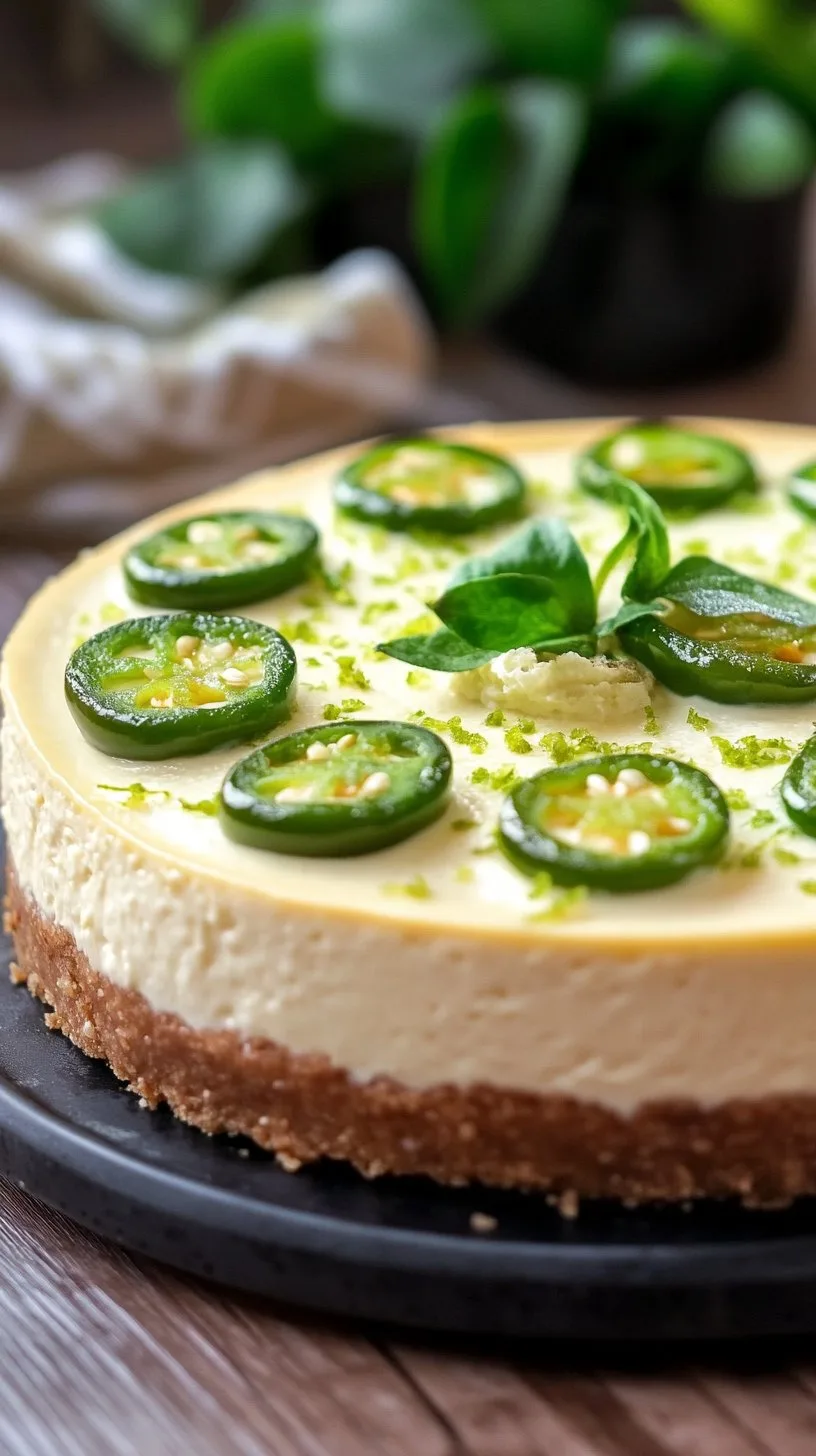 Jalapeno Lime Cheesecake Recipe - A Spicy Twist