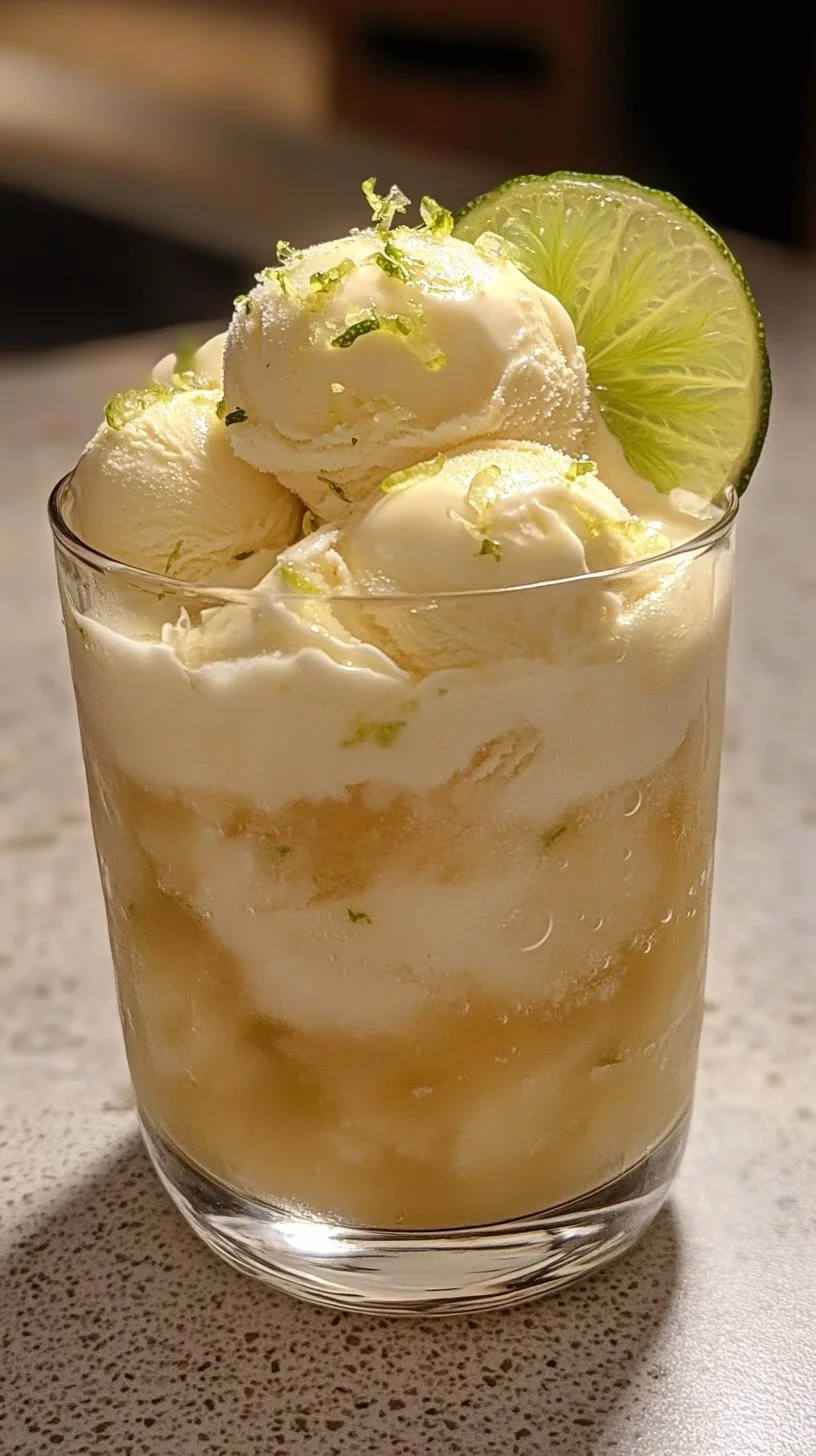 Lemon Lime Ice Cream Float Recipe - Refreshing Dessert