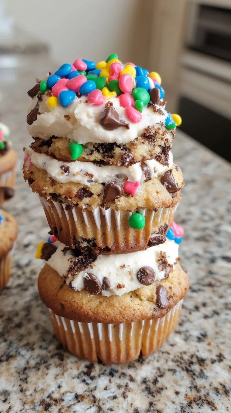 Monster Cookie Dough Cupcakes: Deliciously Fun Treats