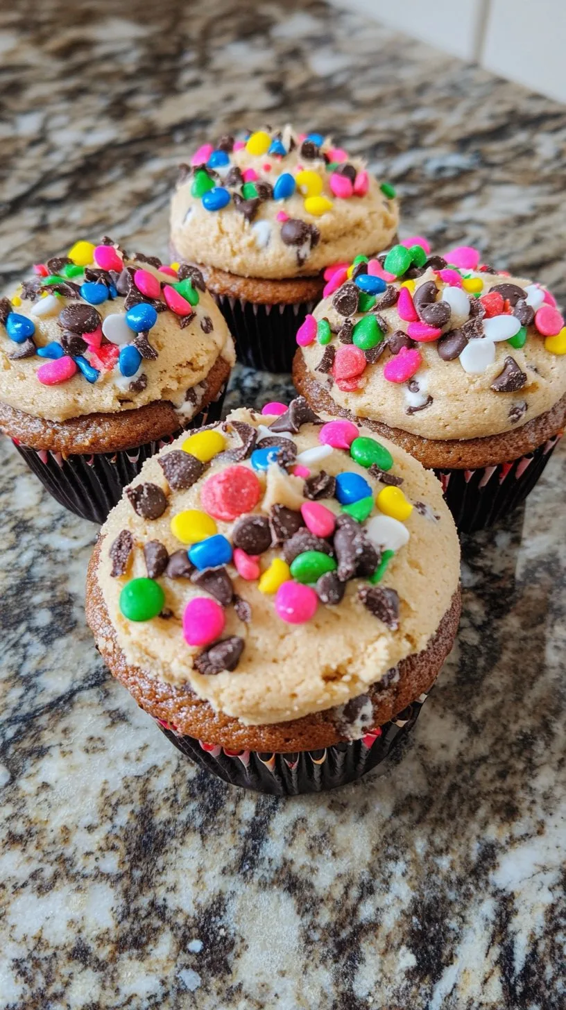 Monster Cookie Dough Cupcakes: Deliciously Fun Treats