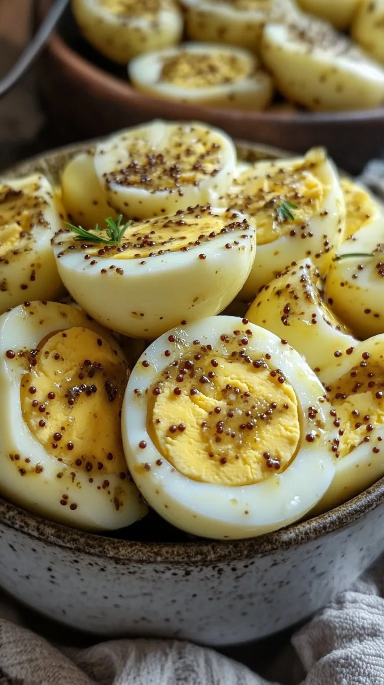 Mustard Pickled Eggs Recipe: Tangy & Delicious