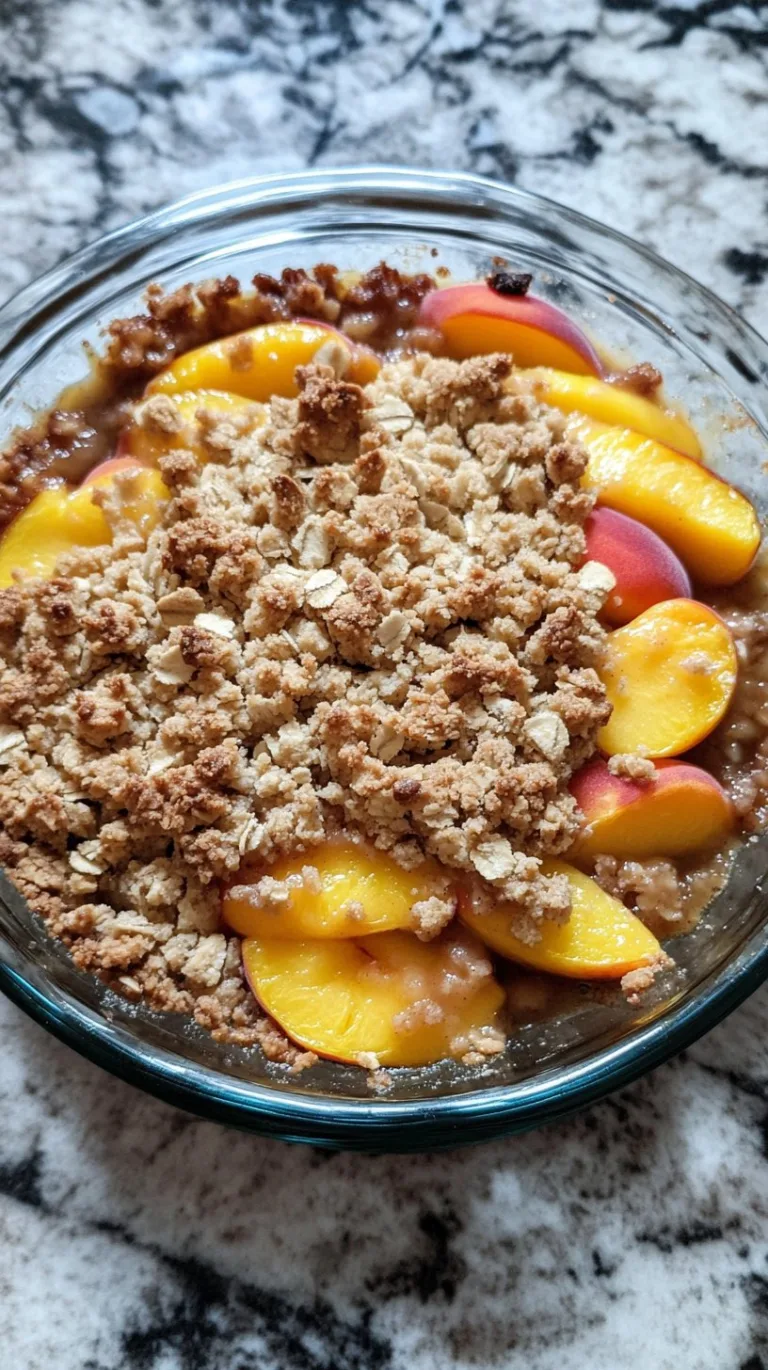 Peach Crumble Recipe: A Delicious Dessert Delight