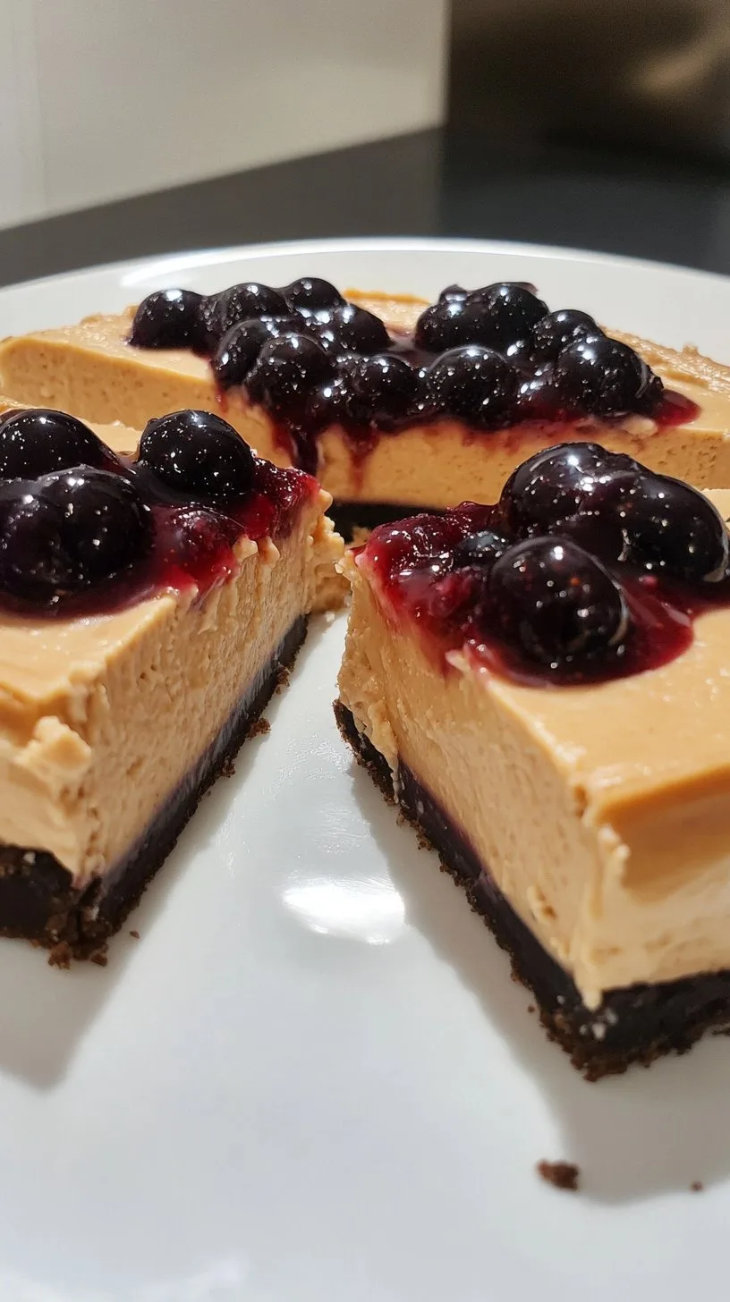 Peanut Butter & Jelly Cheesecake Recipe