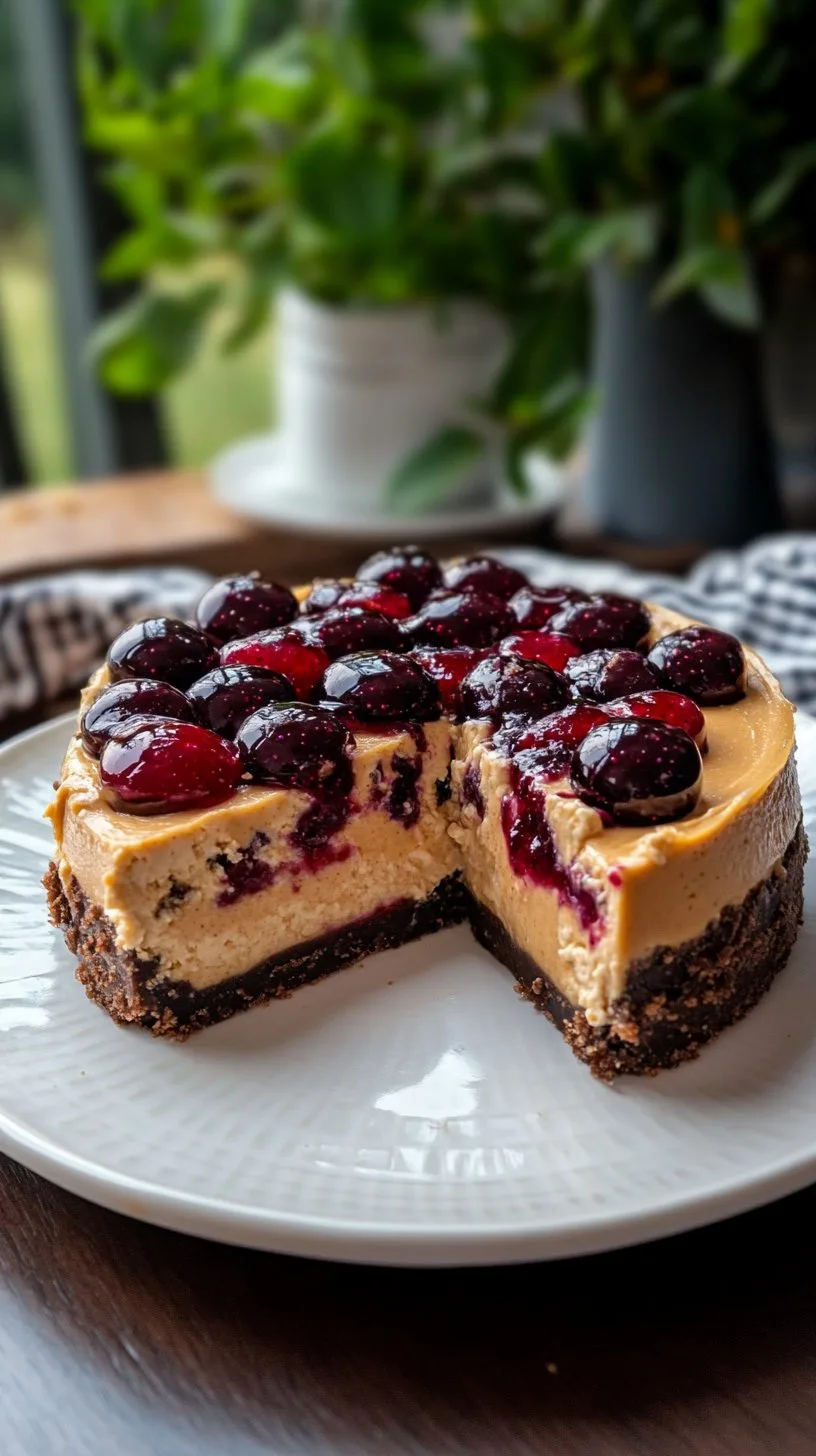 Peanut Butter & Jelly Cheesecake Recipe