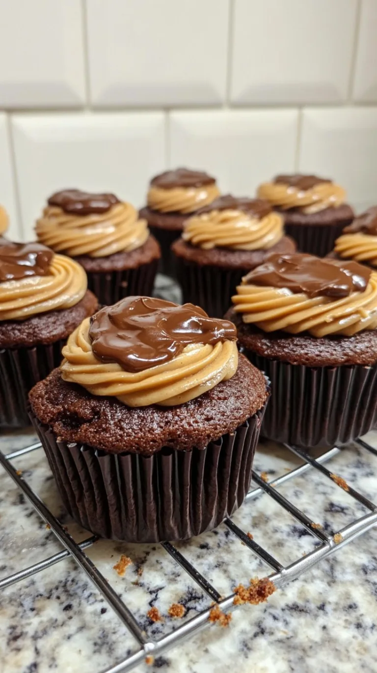 Peanut Butter Cup Lava Cupcakes Recipe