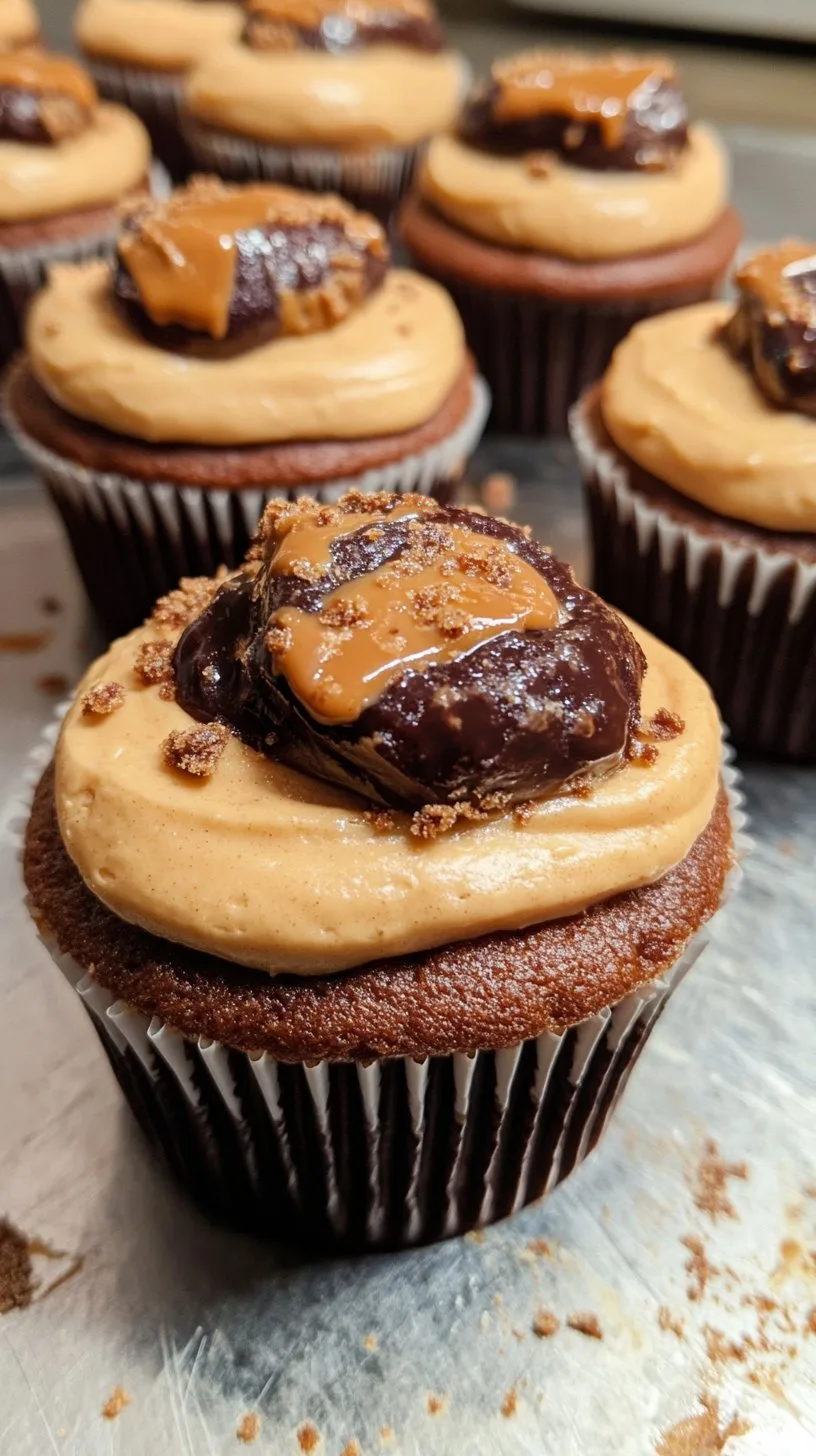 Peanut Butter Cup Lava Cupcakes Recipe