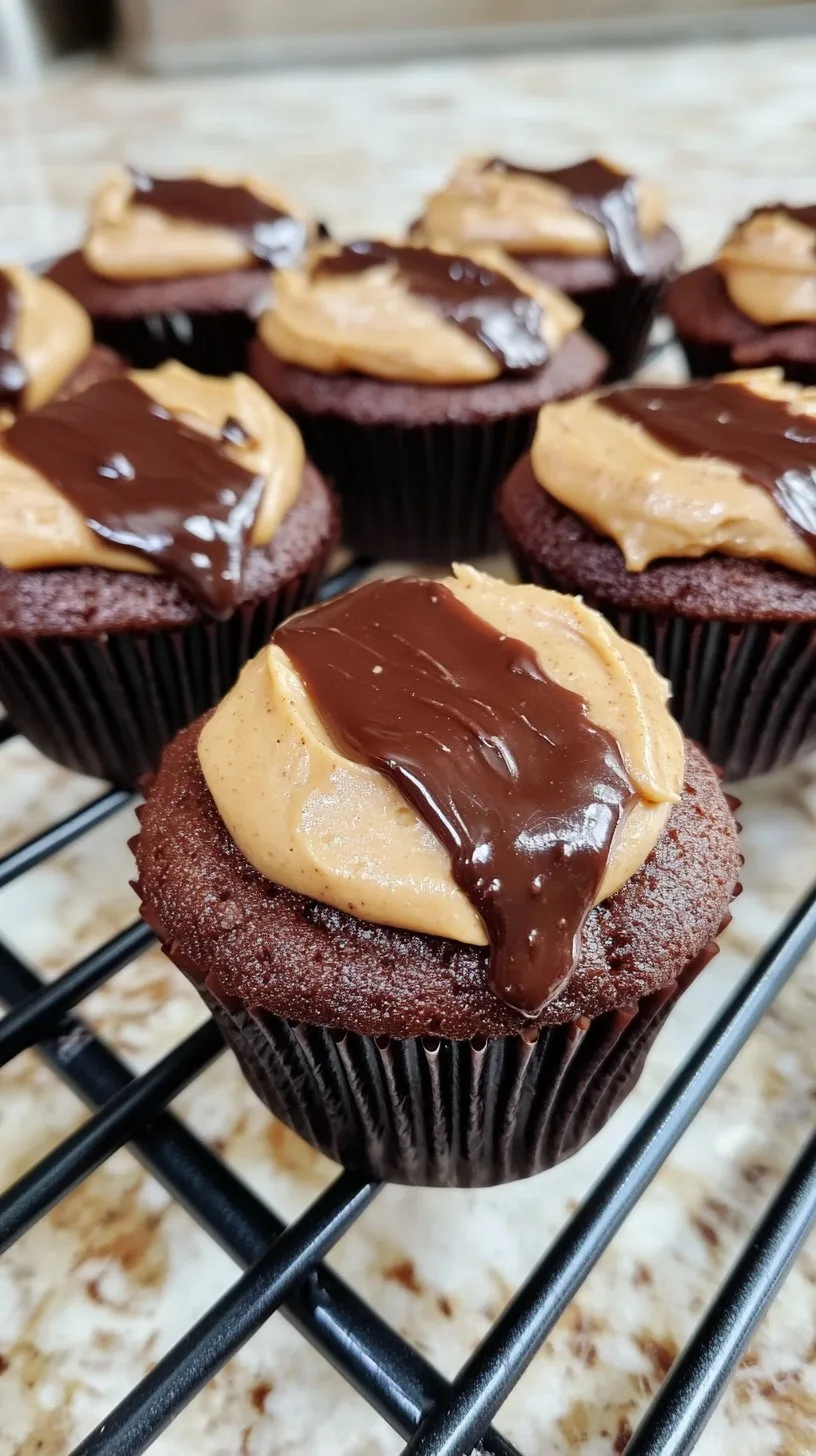 Peanut Butter Cup Lava Cupcakes Recipe