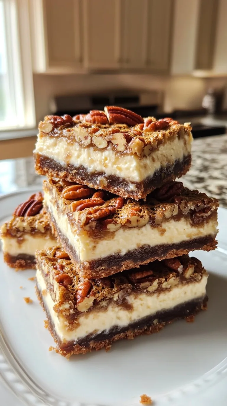 Pecan Pie Cheesecake Bars Recipe Delight