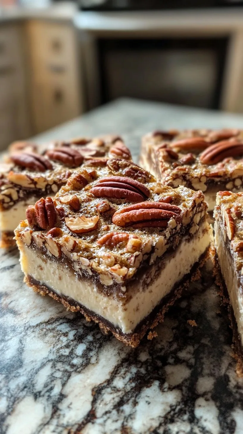 Pecan Pie Cheesecake Bars Recipe Delight