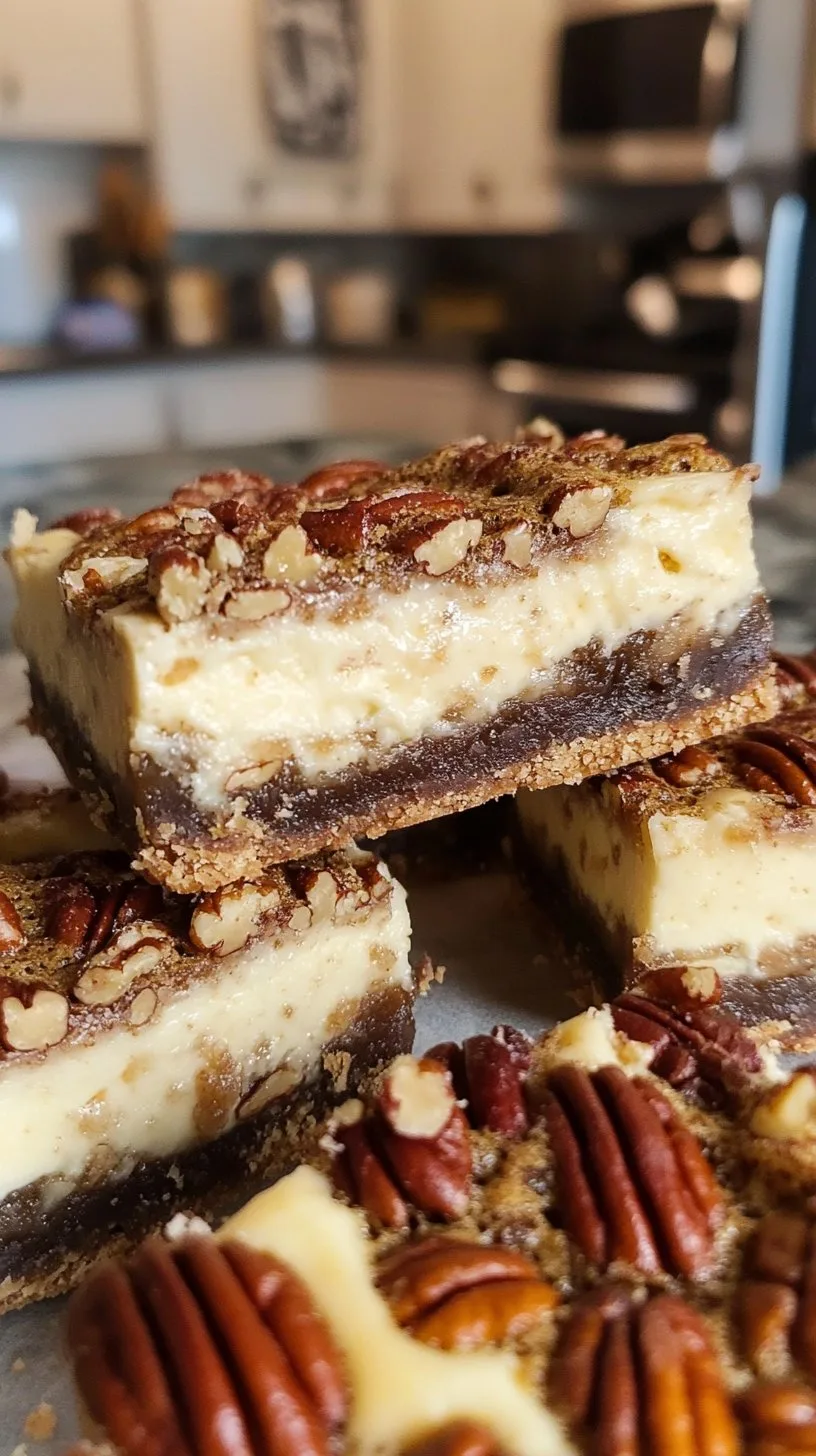 Pecan Pie Cheesecake Bars Recipe Delight