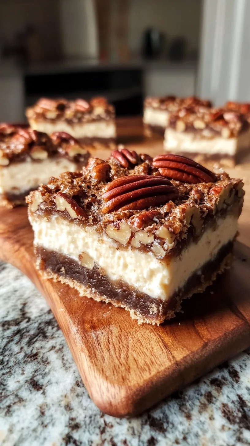 Pecan Pie Cheesecake Bars Recipe Delight