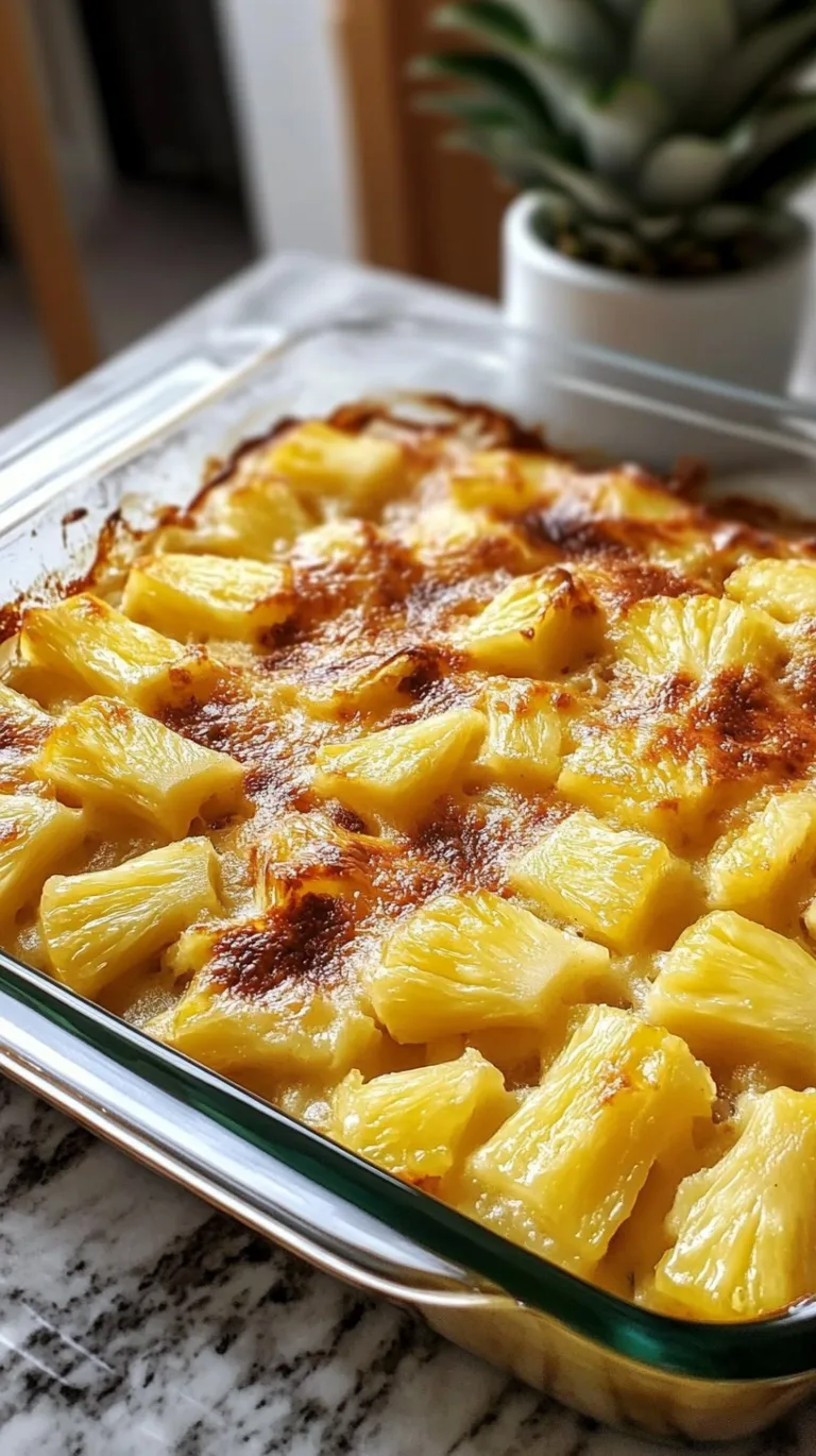Pineapple Casserole Recipe: Sweet and Savory Delight