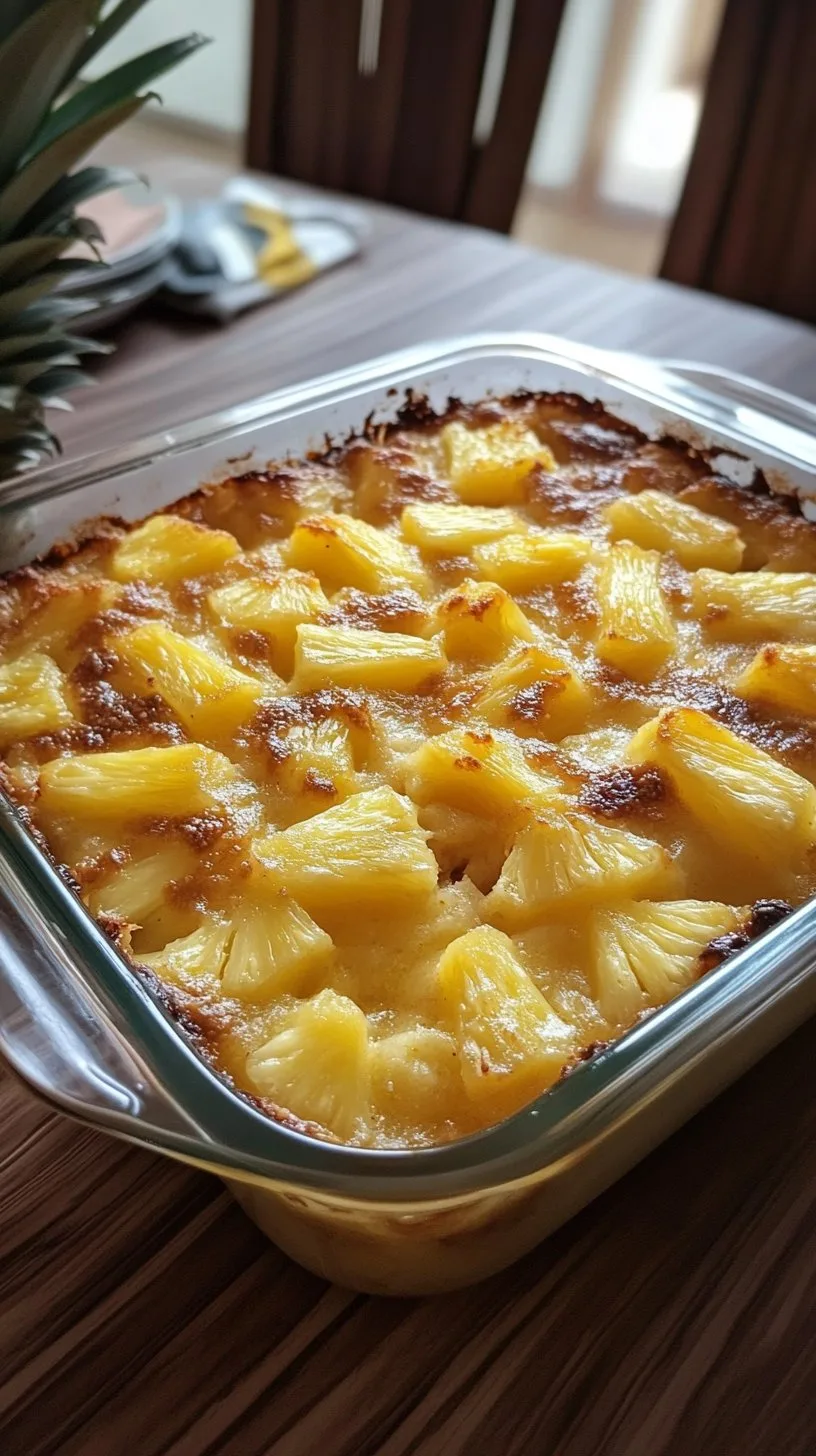 Pineapple Casserole Recipe: Sweet and Savory Delight