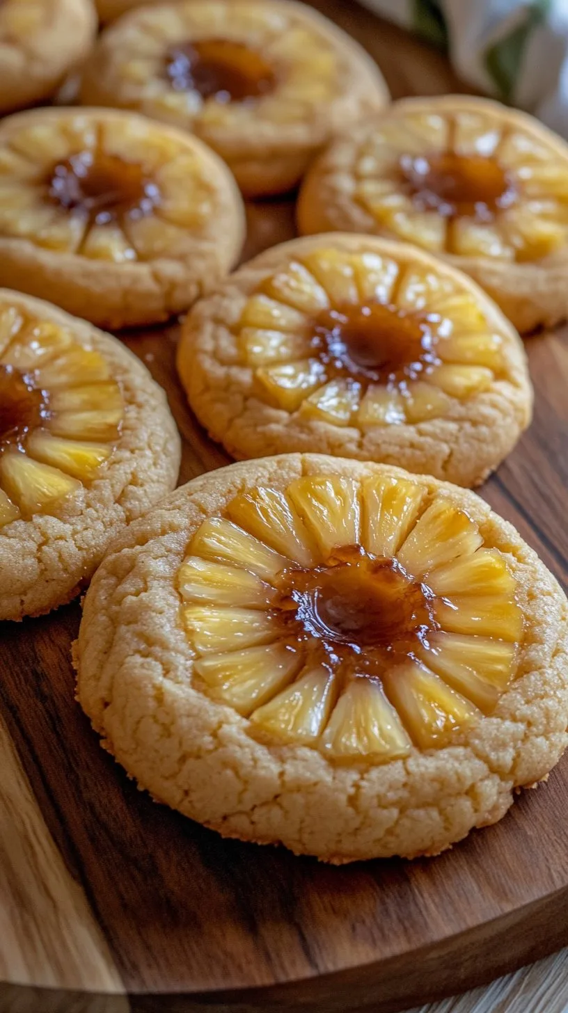 Pineapple Upside Down Delight Cookies Recipe