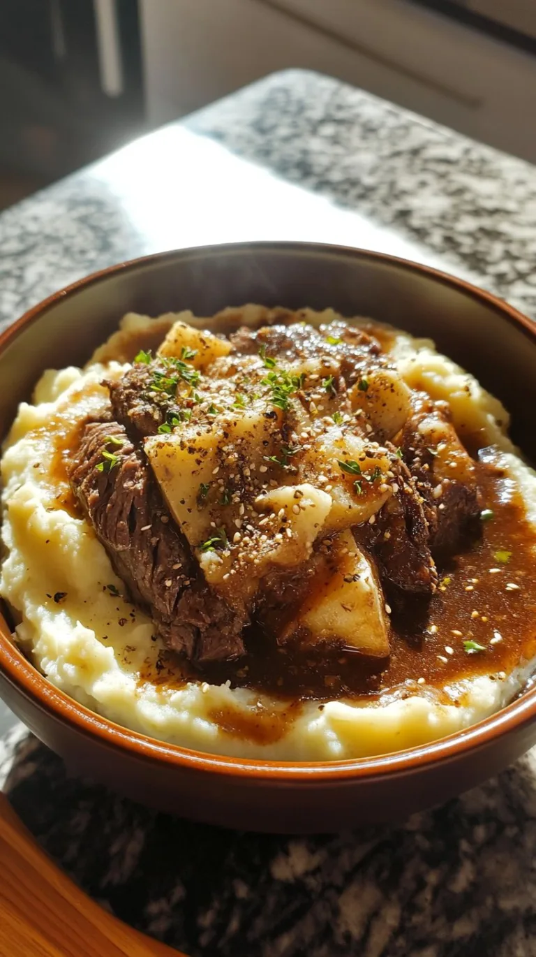 Pot Roast over Mashed Potatoes: A Comforting Classic