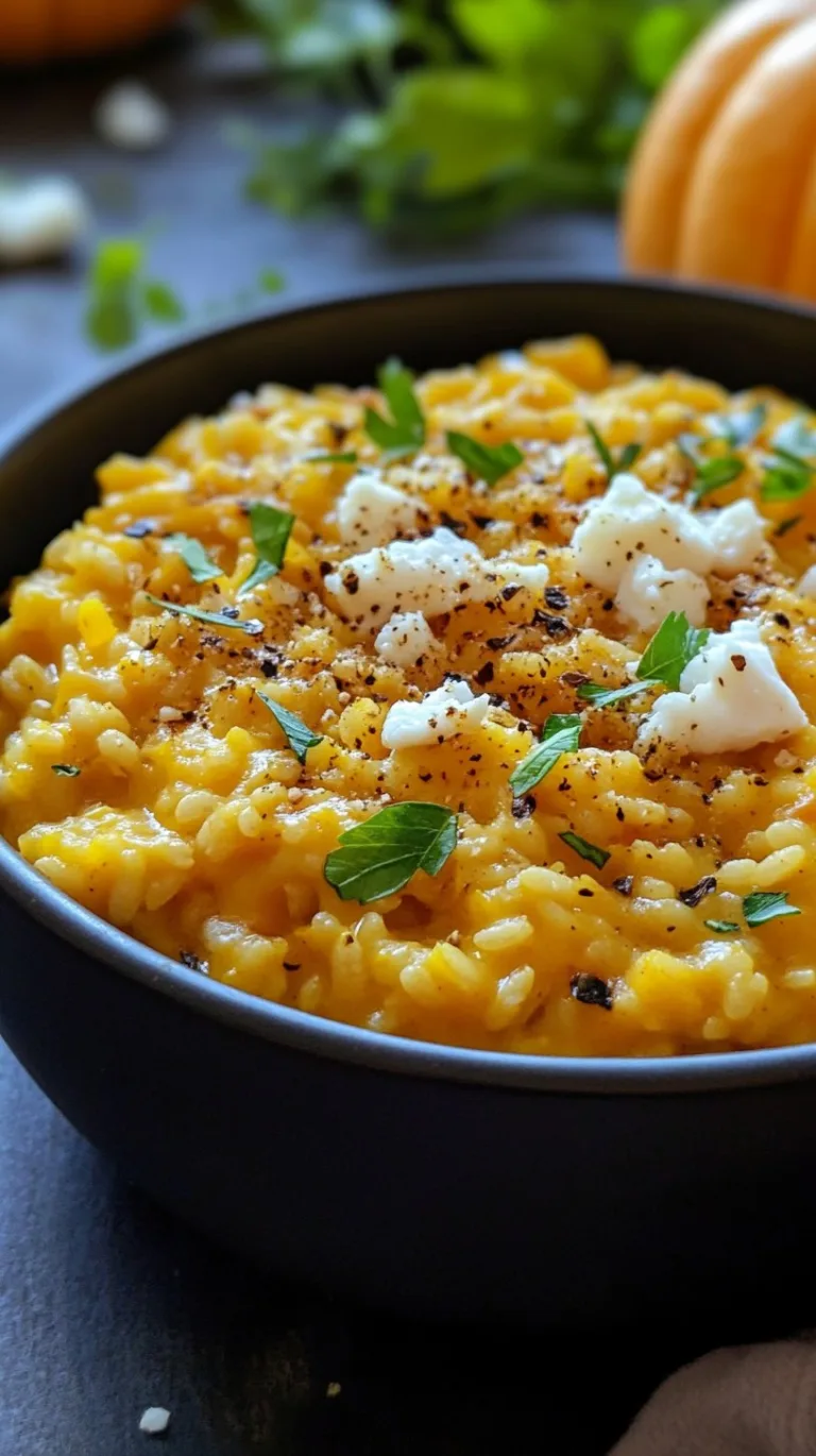 Pumpkin Risotto with Goat Cheese Recipe