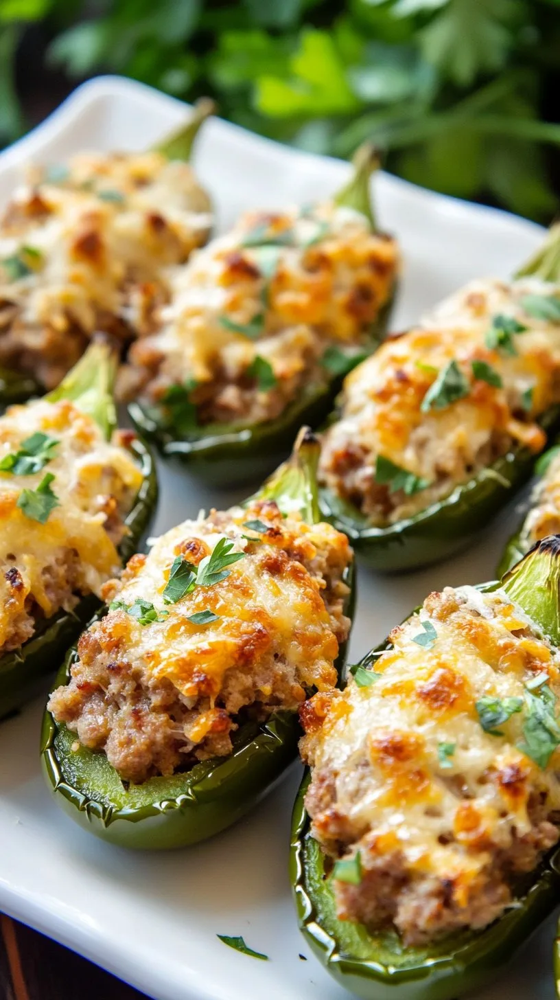 Sausage Stuffed Jalapenos: A Spicy Delight